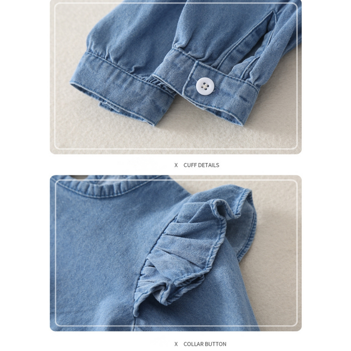 Baby denim playsuit