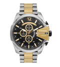 Diesel Quartz Black Dial Chronograph Stainless Steel Men's Watch, DZ4581