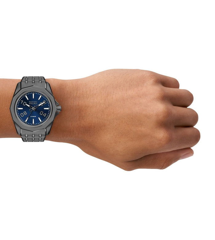 Diesel Quartz Blue Dial Analog Stainless Steel Men's Watch, DZ2238