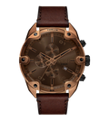 Diesel Quartz Brown Dial Analog Leather Men's Watch, DZ4698