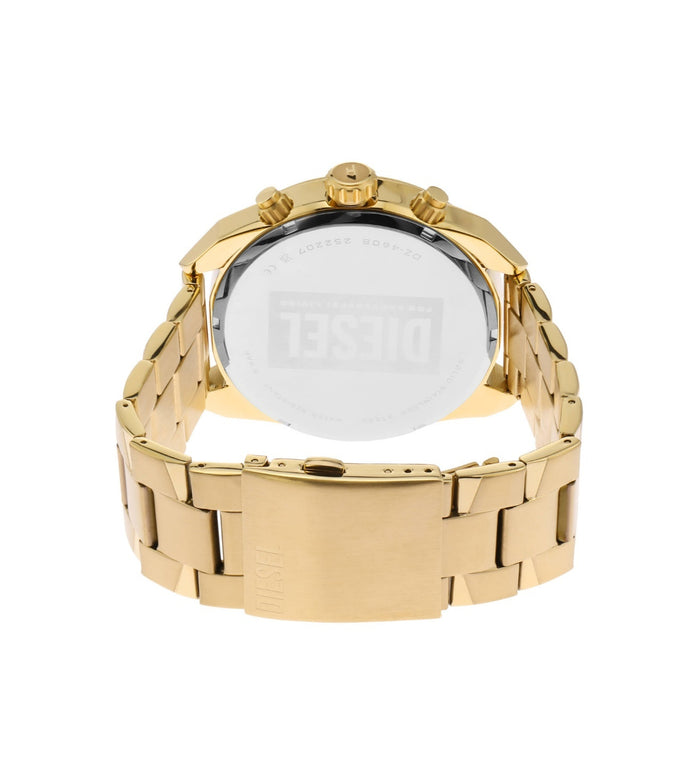 Diesel Quartz Gold Dial Chronograph Stainless Steel Men's Watch, DZ4608