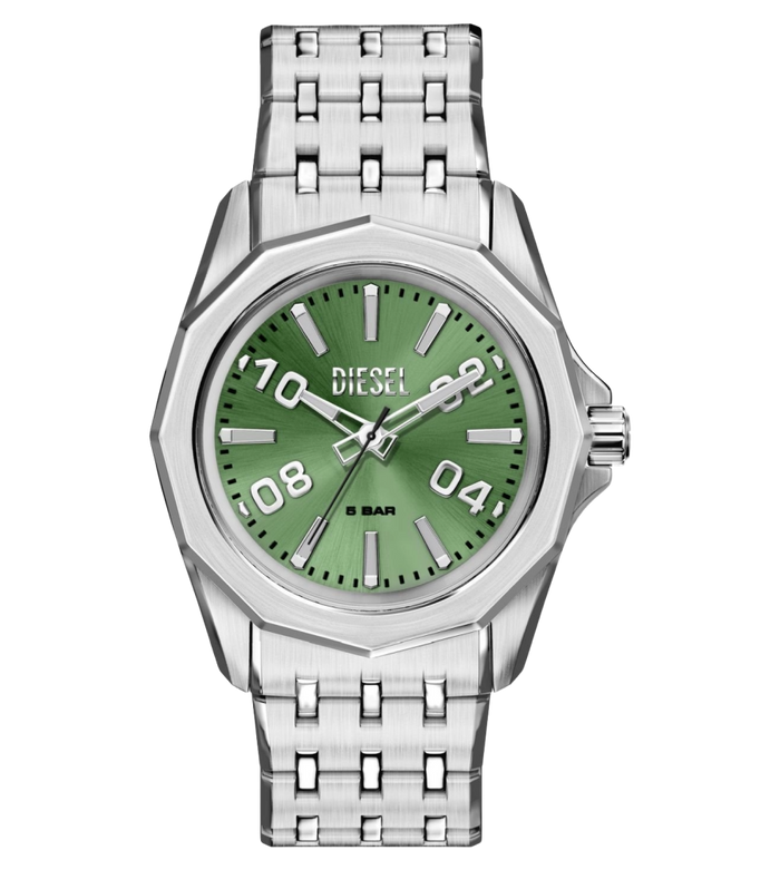 Diesel Quartz Green Dial Analog Stainless Steel Men's Watch, DZ2237