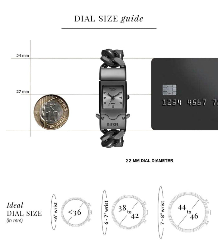 Diesel Quartz Grey Dial Analog Stainless Steel Men's Watch, DZ2227