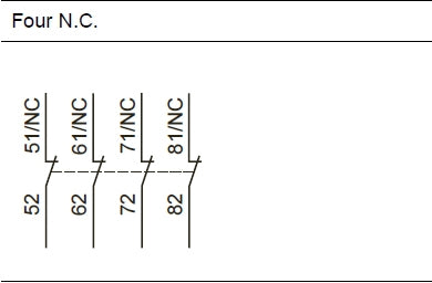 DILM150-XHI04 top mounted auxiliary contact