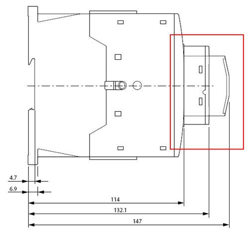 DILM150-XHI11 top mounted auxiliary contact