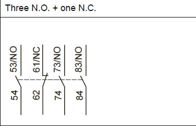 DILM150-XHI31 top mounted auxiliary contact