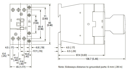Moeller DILM17-01 240 volt 3 pole 18 AMP contactor
