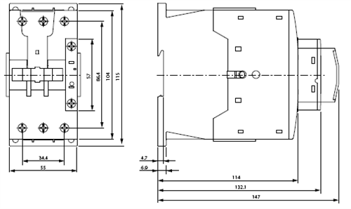Moeller DILM40 3 pole 40 AMP contactor