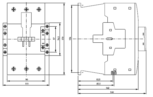 Moeller DILM80 3 pole 80 AMP contactor