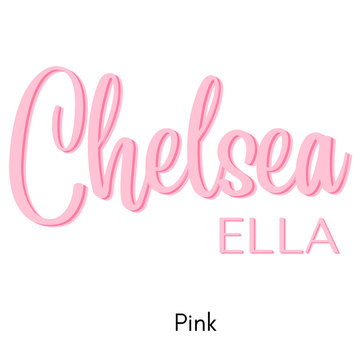 Double Name Wall Decals – First & Middle or First & Last Name