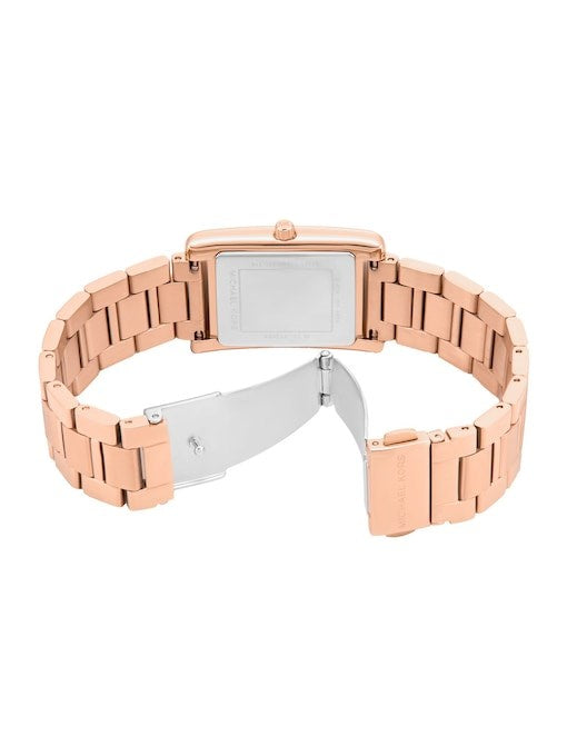 Michael Kors Essex Three-Hand Rose Gold-Tone Stainless Steel Women's Watch, MK4905