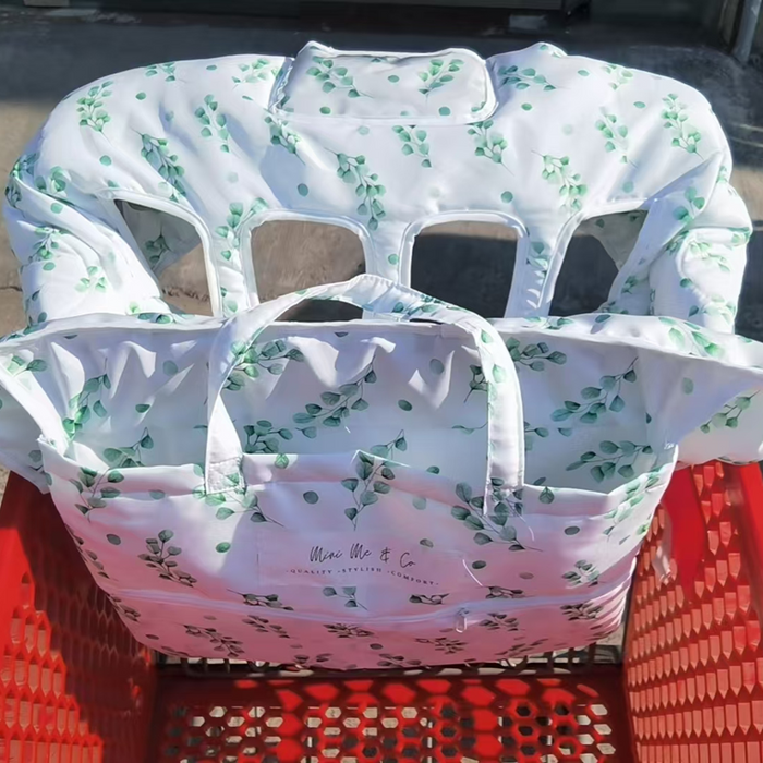 Eucalyptus Leaves Double Shopping Trolley Cover