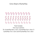 Extra Sheet Butterflies