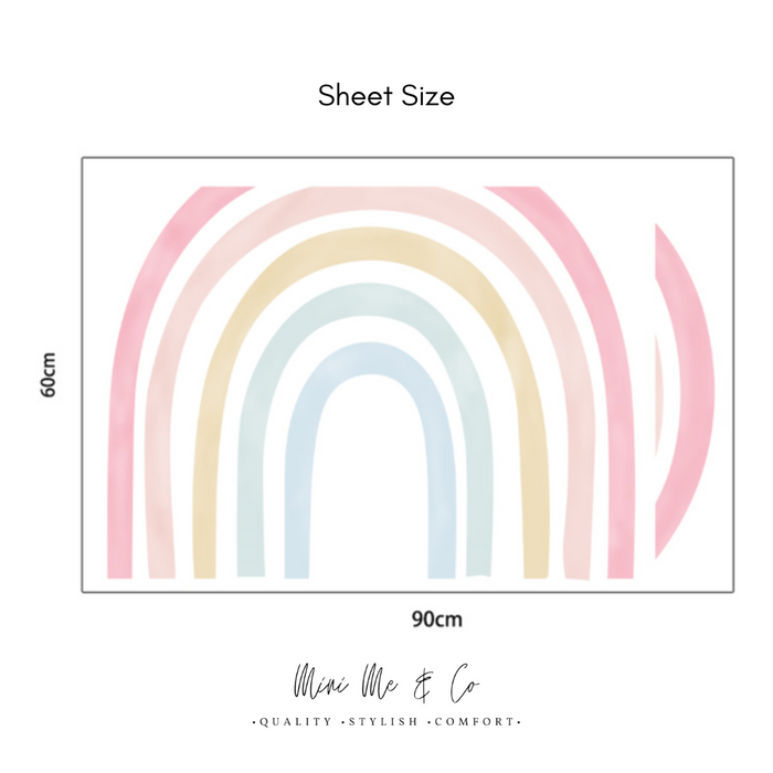 Fabric Large Rainbow Wall Decal