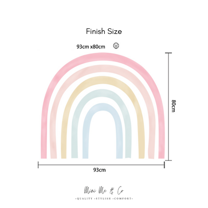 Fabric Large Rainbow Wall Decal