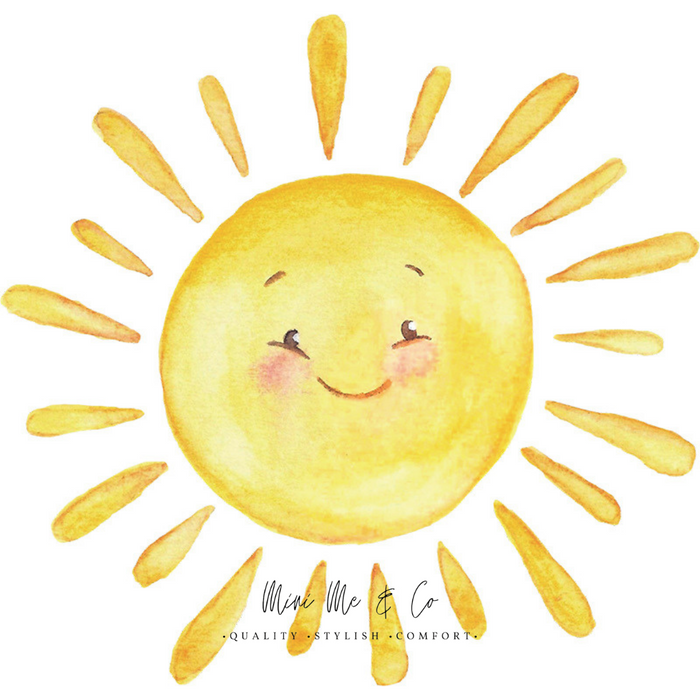 Fabric Pastel Sun Wall Stickers