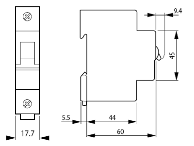 Moeller FAZ-B5-1 circuit breaker