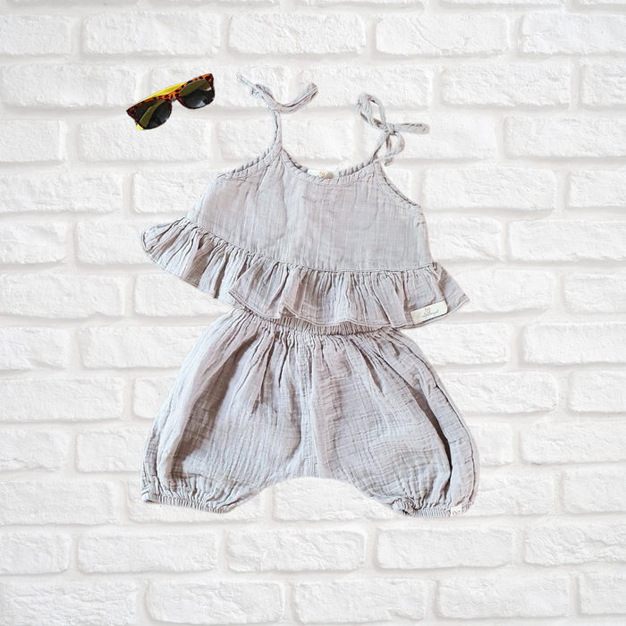 Handmade organic cotton toddler clothing set