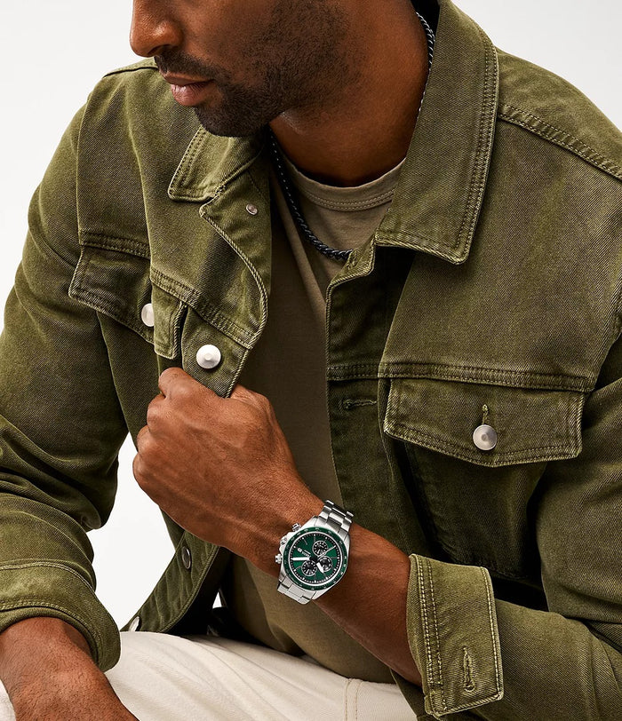 Fossil Autocross Multifunction Stainless Steel Men's Watch, FS6127