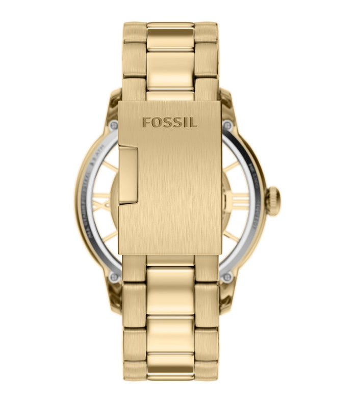 Fossil Automatic Gold Dial Analog Stainless Steel Men's Watch, ME3280