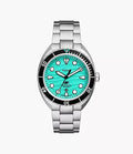 Fossil Breaker Three-Hand Date Stainless Steel Men's Watch, FS6066