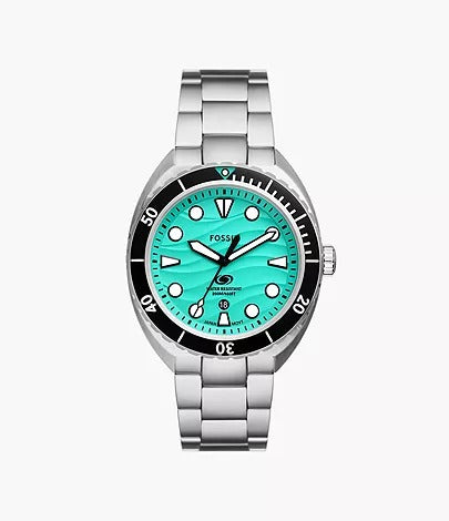 Fossil Breaker Three-Hand Date Stainless Steel Men's Watch, FS6066