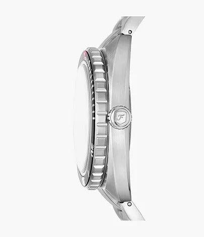 Fossil Breaker Three-Hand Date Stainless Steel Men's Watch, FS6066