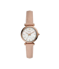 Fossil Carlie Mini Three-Hand Blush Leather Women's Watch, ES4699