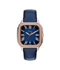 Fossil Crosby Three-Hand Blue Leather Women's Watch, FS6149