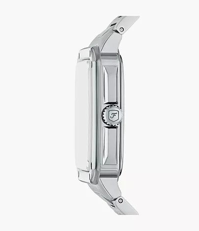 Fossil Crosby Three-Hand Date Stainless Steel Men's Watch, FS6121