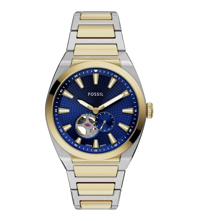 Fossil Everett Automatic Two-Tone Stainless Steel Men's Watch, ME3275