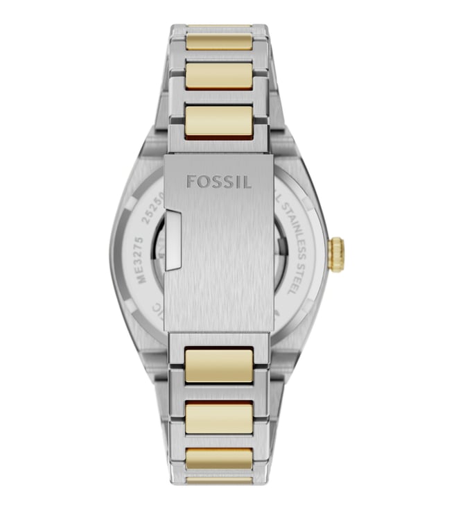 Fossil Everett Automatic Two-Tone Stainless Steel Men's Watch, ME3275