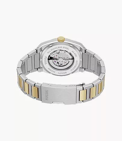Fossil Everett Automatic Two-Tone Stainless Steel Men's Watch, ME3275