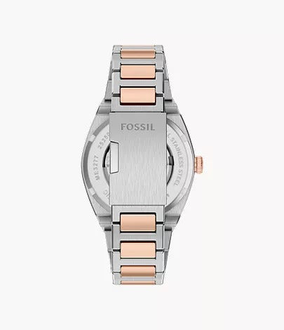 Fossil Everett Automatic Two-Tone Stainless Steel Men's Watch, ME3277