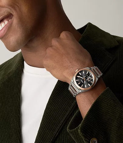 Fossil Everett Automatic Two-Tone Stainless Steel Men's Watch, ME3277
