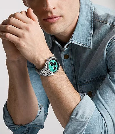 Fossil Everett Chronograph Stainless Steel Men's Watch, FS6117