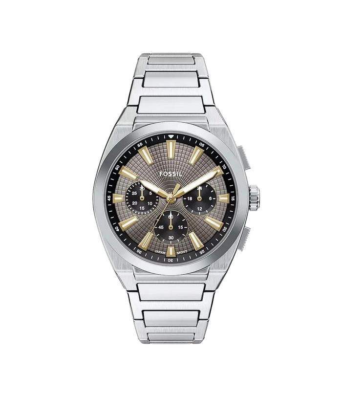Fossil Everett Chronograph Stainless Steel Men's Watch, FS6128