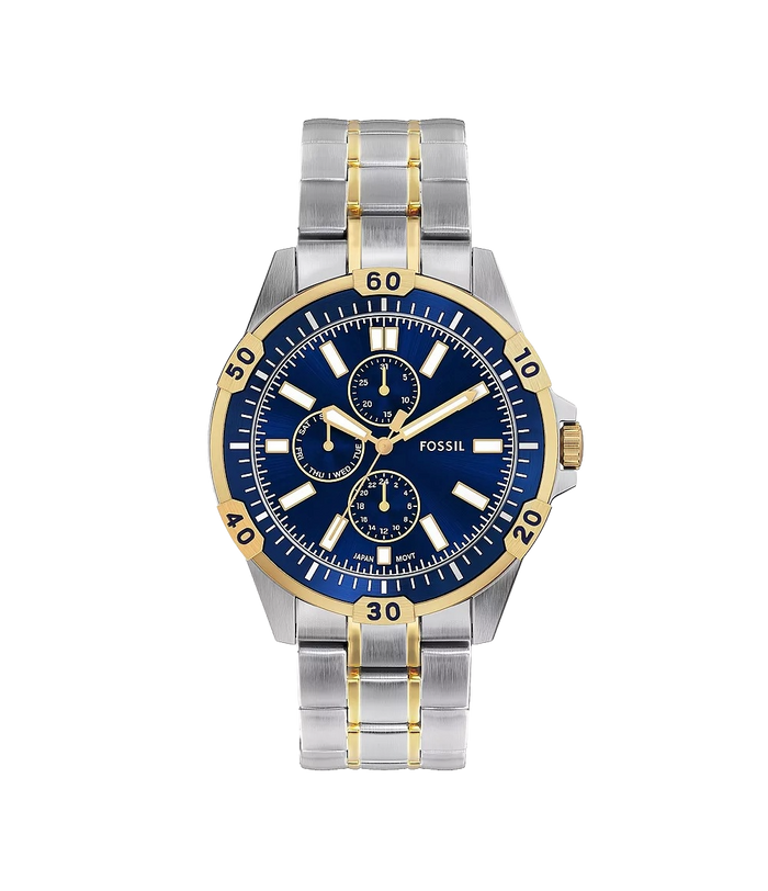 Fossil Garrett Multifunction Two-Tone Stainless Steel Men's Watch, FS6146