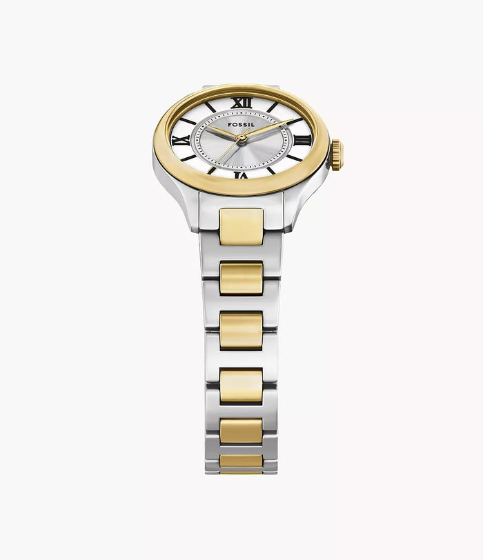 Fossil Gilmore Three-Hand Two-Tone Stainless Steel Women's Watch, ES5422