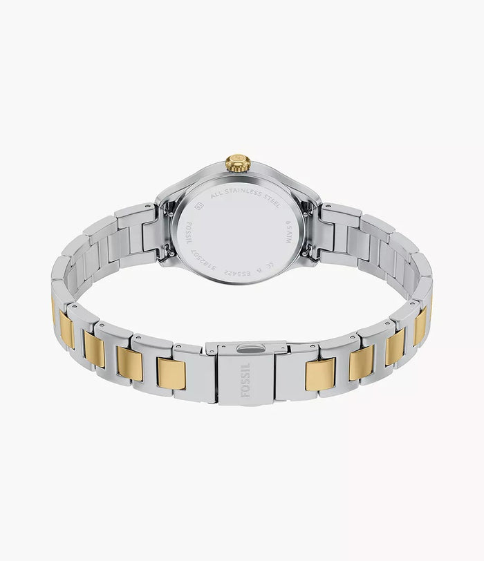 Fossil Gilmore Three-Hand Two-Tone Stainless Steel Women's Watch, ES5422