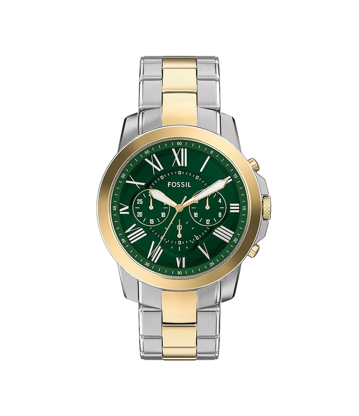 Fossil Grant Chronograph Two-Tone Stainless Steel Men's Watch, FS6131