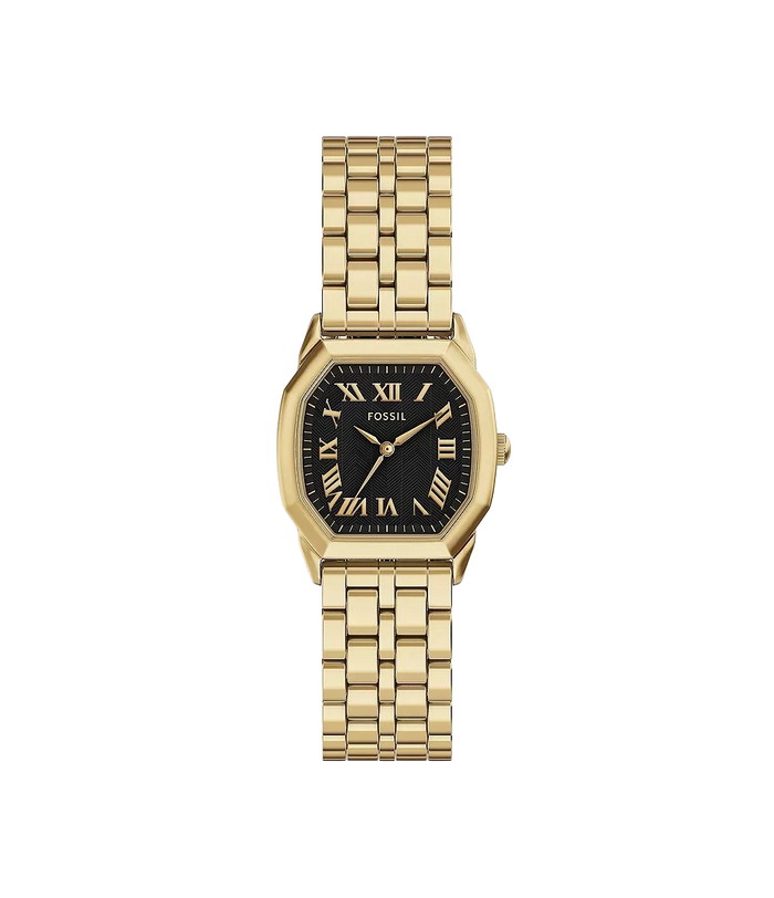 Fossil Harlow Three-Hand Gold-Tone Stainless Steel Women's Watch, ES5433