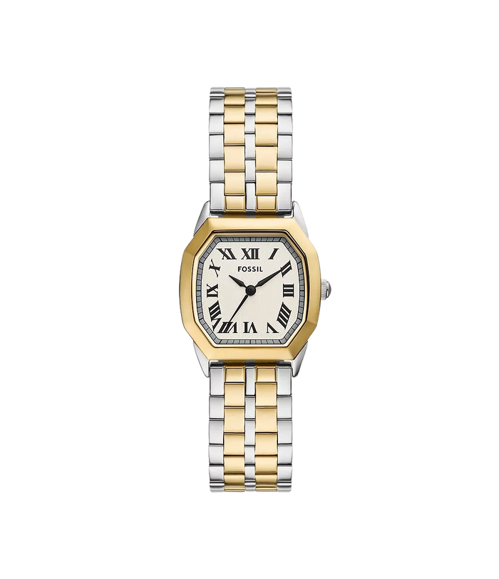 Fossil Harlow Three-Hand Two-Tone Stainless Steel Women's Watch, ES5362