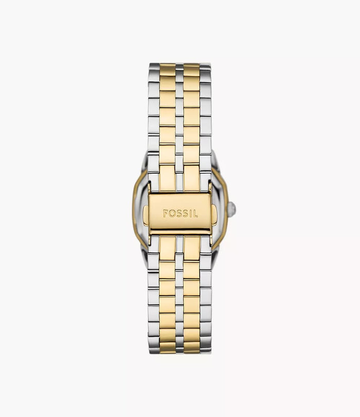 Fossil Harlow Three-Hand Two-Tone Stainless Steel Women's Watch, ES5362
