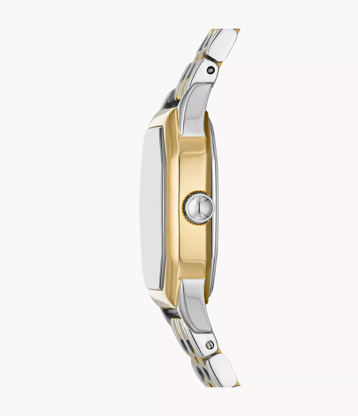 Fossil Harlow Three-Hand Two-Tone Stainless Steel Women's Watch, ES5362