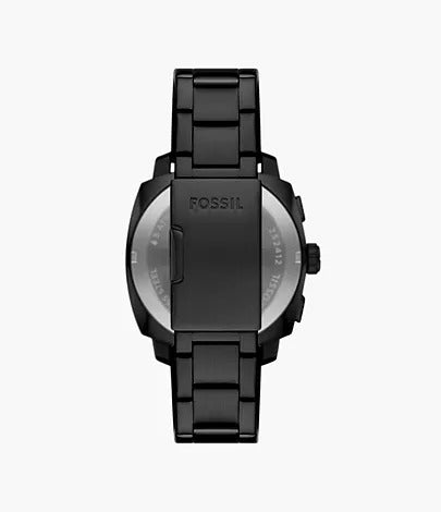 Fossil Machine Chronograph Black Stainless Steel Men's Watch, FS6097