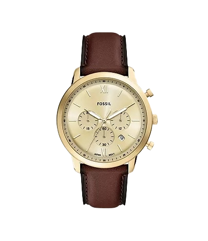 Fossil Neutra Chronograph Brown Leather Men's Watch, FS6113