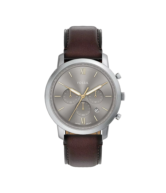 Fossil Neutra Chronograph Brown Leather Men's Watch, FS6129