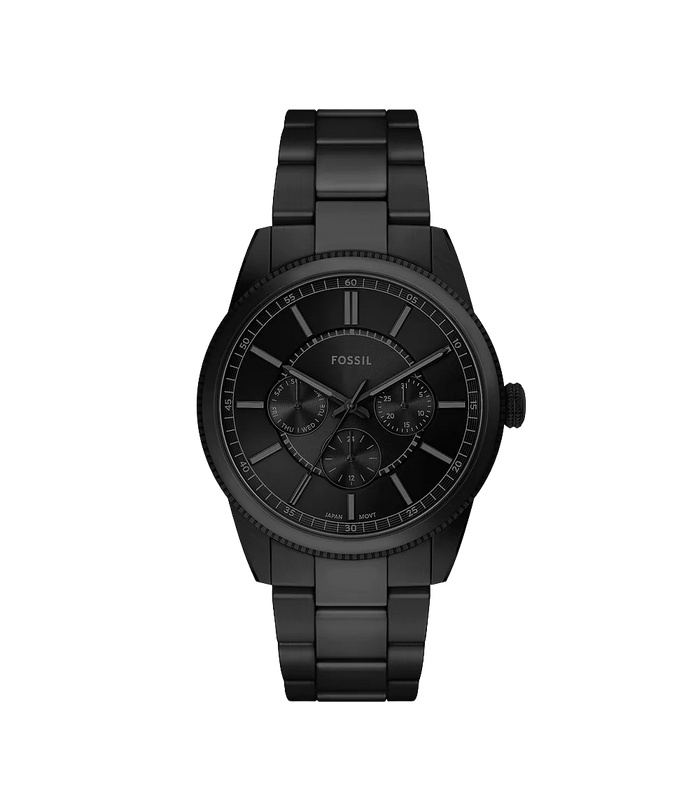 Fossil Pearson Multifunction Black Stainless Steel Men's Watch, FS6135