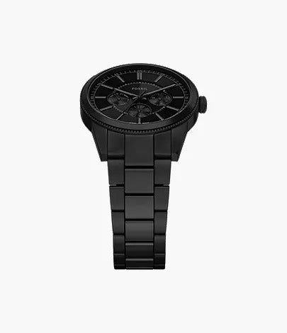 Fossil Pearson Multifunction Black Stainless Steel Men's Watch, FS6135